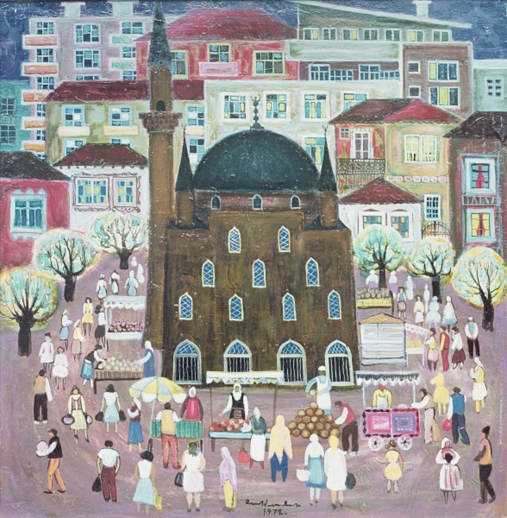 Detail of Mosque in Razgrad, 1972 by Radi Nedelchev