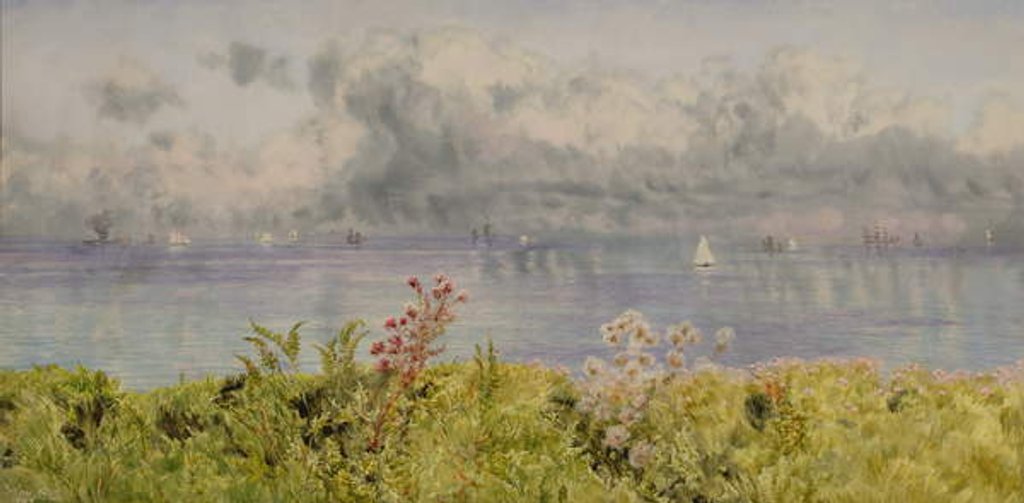 Detail of The Bristol Channel from the Welsh Coast, 1895 by John Brett