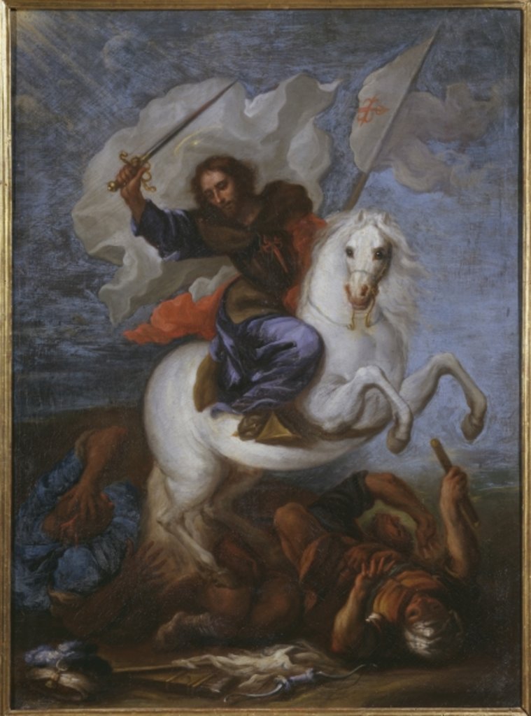 Detail of St. James the Great at the Battle of Clavijo by Spanish School