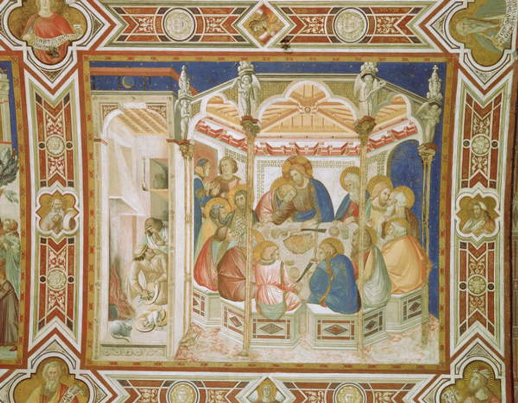 Detail of The Last Supper by Pietro Lorenzetti