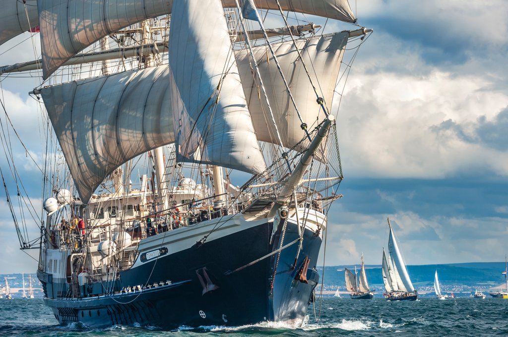 Detail of Barque Tenacious by Richard Sibley