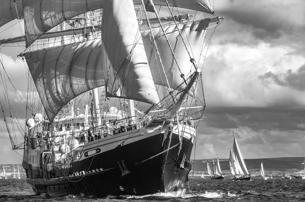 Detail of Barque Tenacious by Richard Sibley