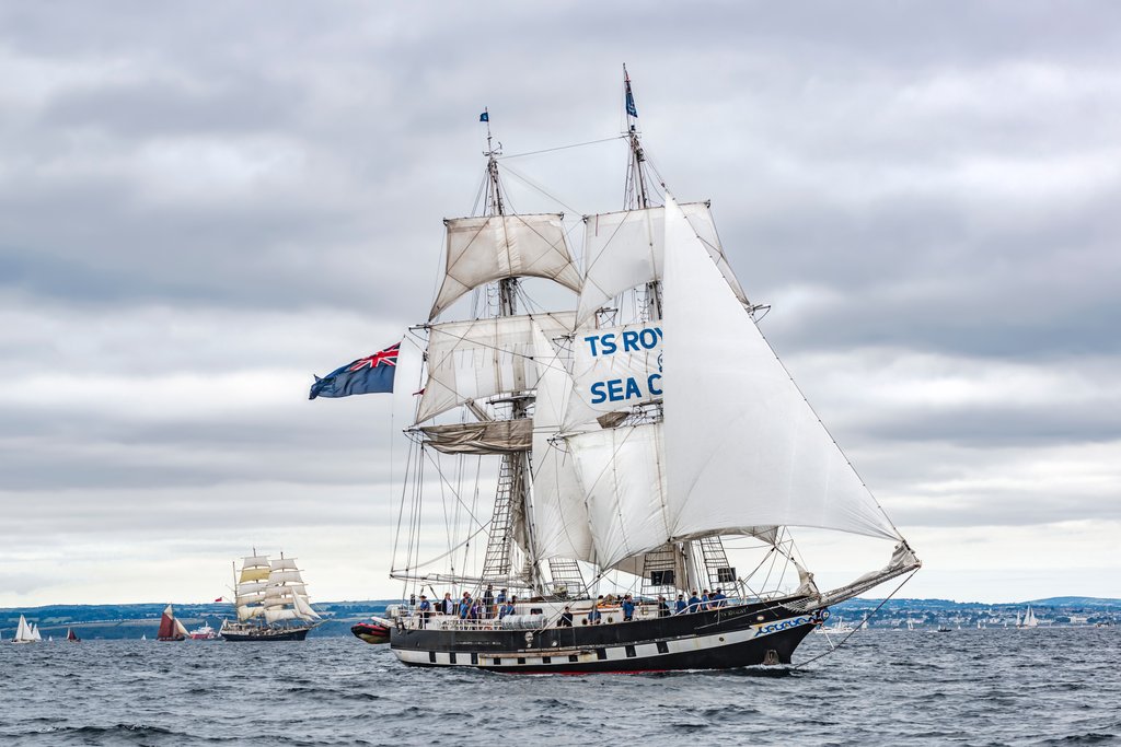 Detail of Brig TS Royalist by Richard Sibley