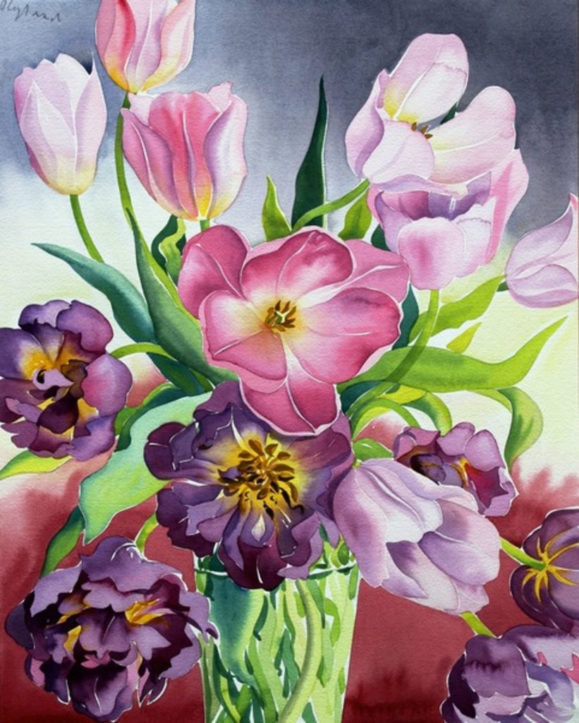 Detail of Tulips, 2014 by Christopher Ryland