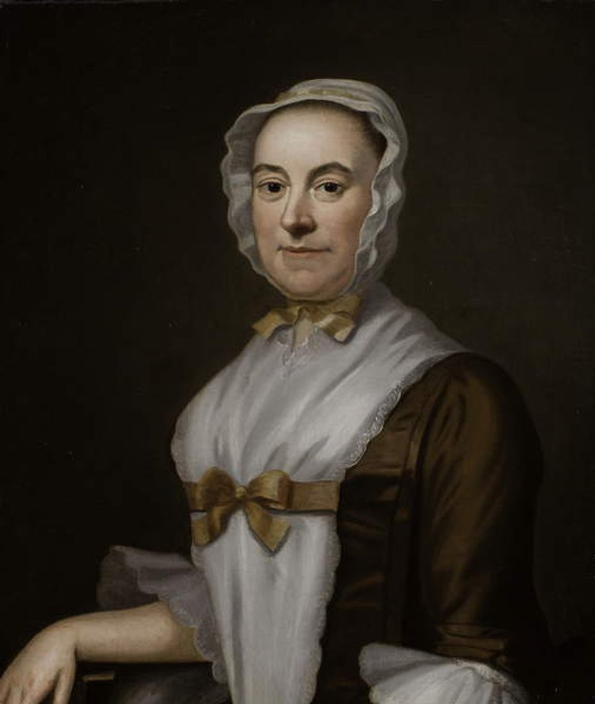 Detail of Clara Walker Allen, 1767 by John Wollaston