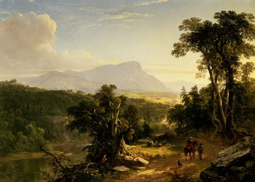 Detail of Landscape-Composition: In The Catskills, 1848 by Asher Brown Durand