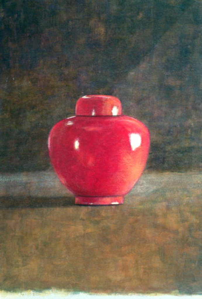 Detail of Red Jar, 1996 by Lincoln Seligman