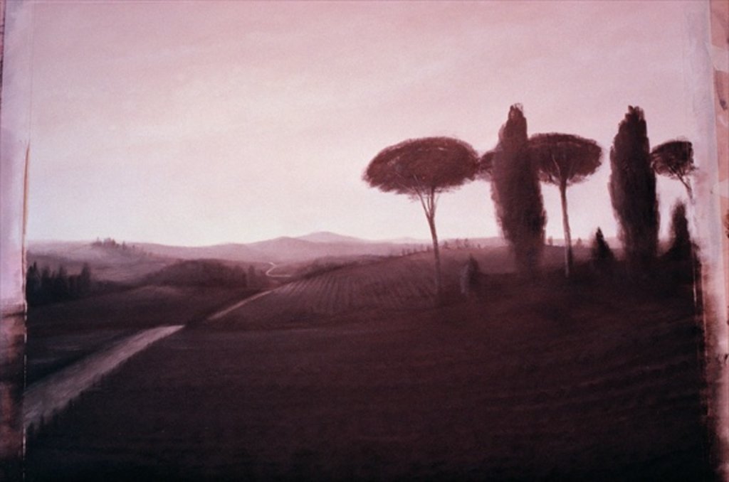 Detail of Tuscan Landscape, 1992 by Lincoln Seligman