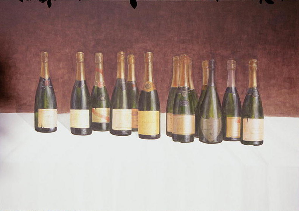 Detail of Winescape, Champagne, 2003 by Lincoln Seligman