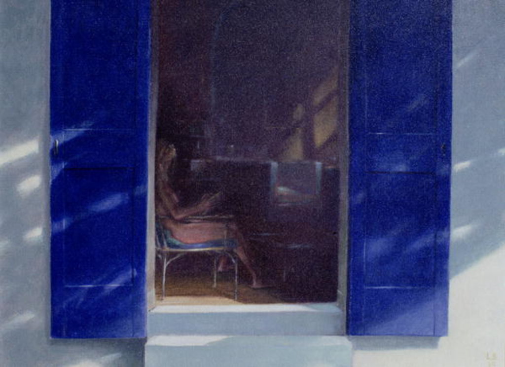 Detail of Blue Shutters, 1985 by Lincoln Seligman