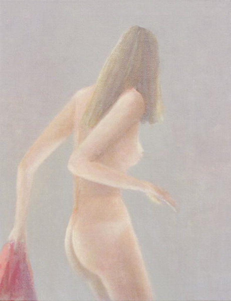 Detail of Girl with Red Towel, 1985 by Lincoln Seligman