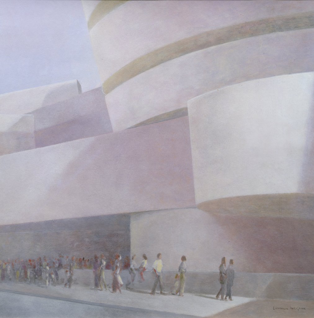 Detail of Guggenheim Museum, New York, 2004 by Lincoln Seligman