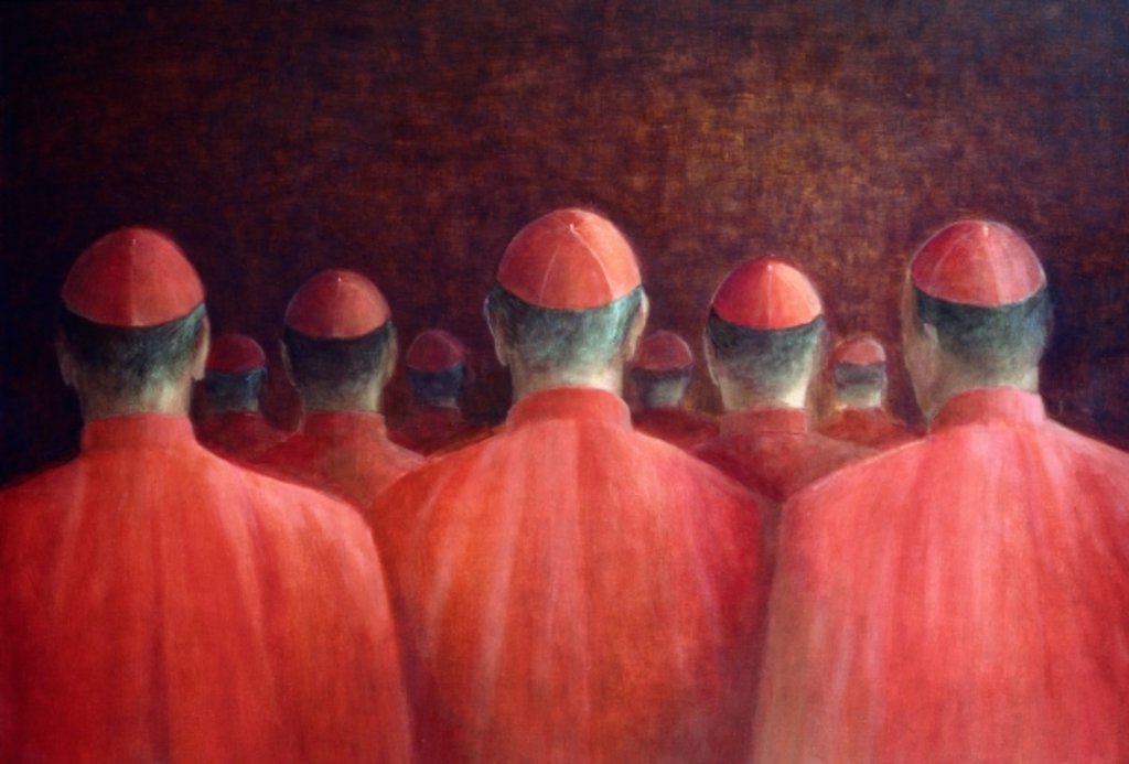 Detail of Cardinals, 2005 by Lincoln Seligman