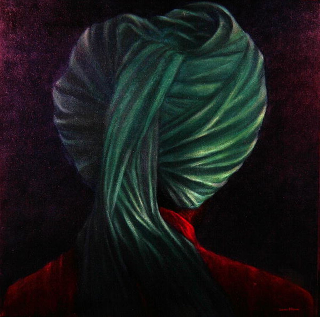 Detail of Green Turban by Lincoln Seligman