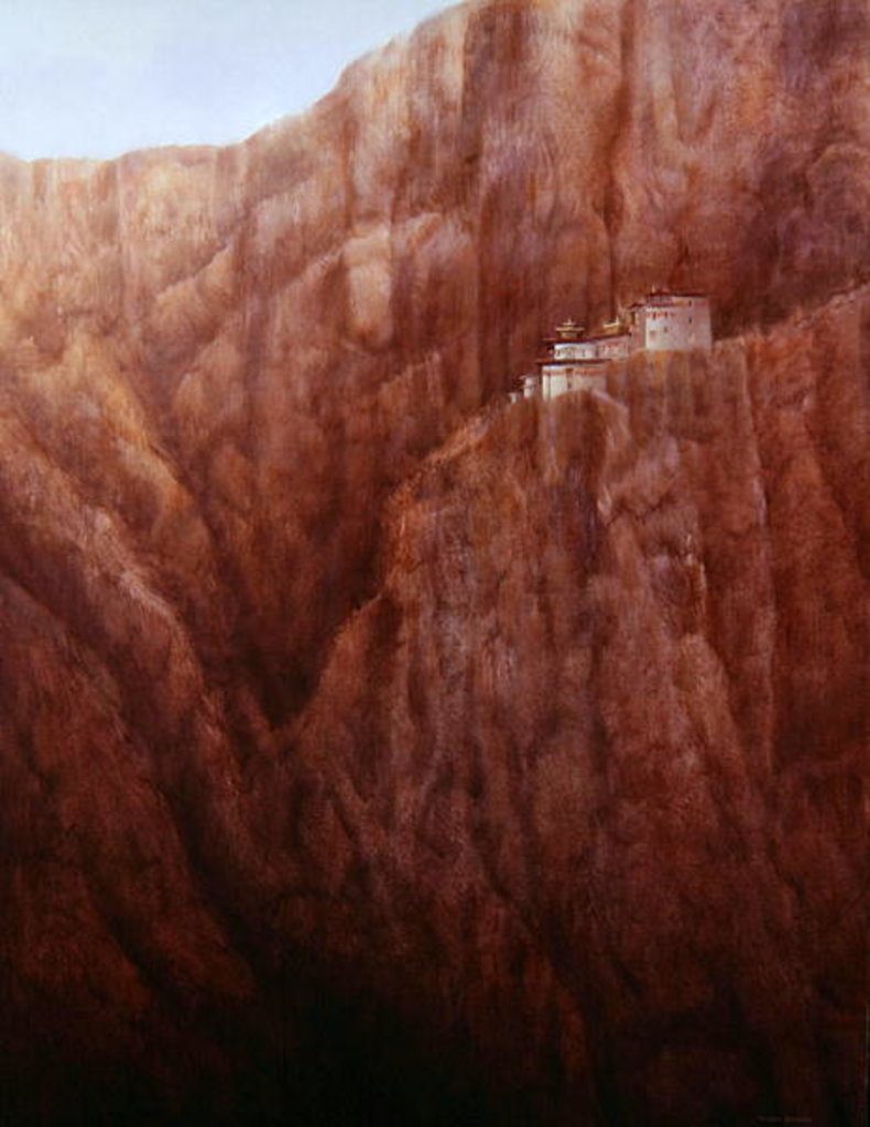 Detail of Monastery, Paro by Lincoln Seligman