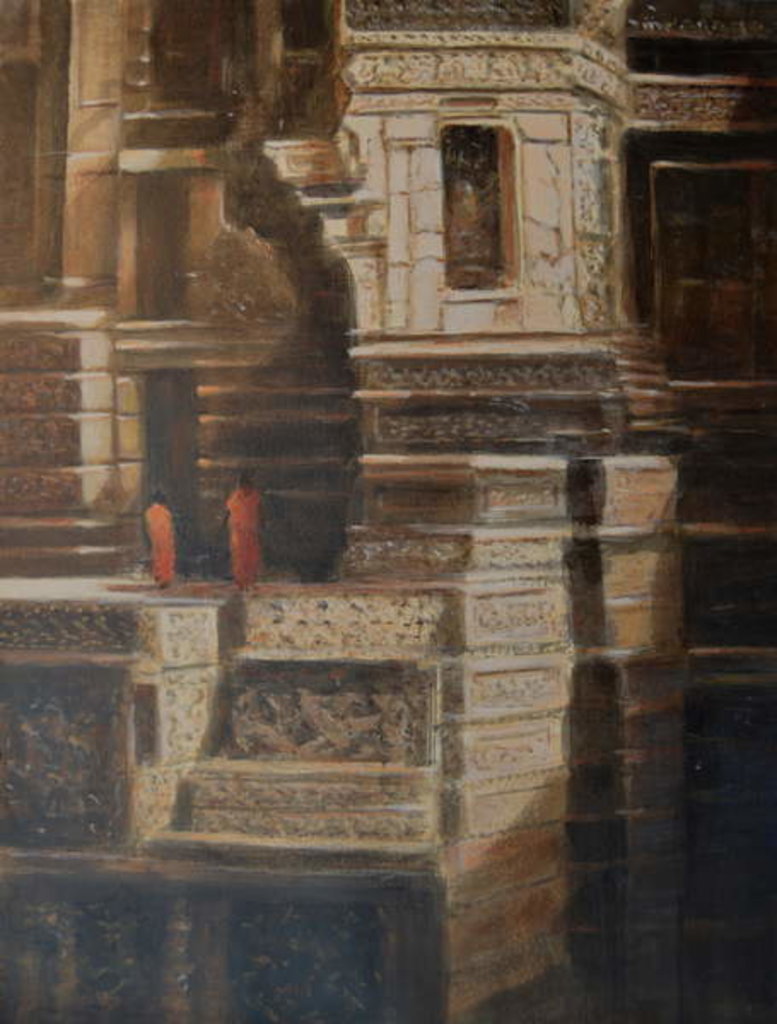 Detail of Ellora Caves by Lincoln Seligman