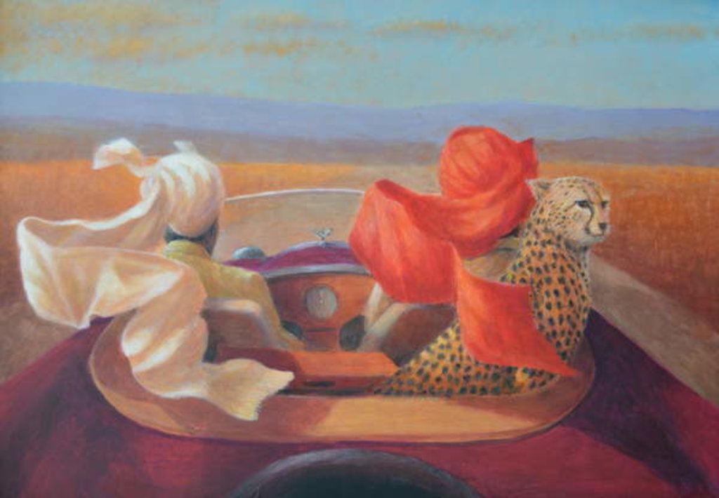 Detail of On the Road and Cheetah by Lincoln Seligman