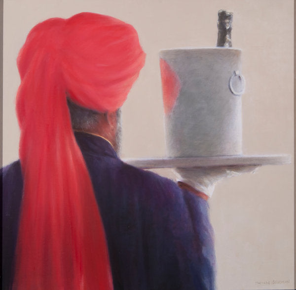 Detail of Wine Waiter, Jaipur, 2012 by Lincoln Seligman