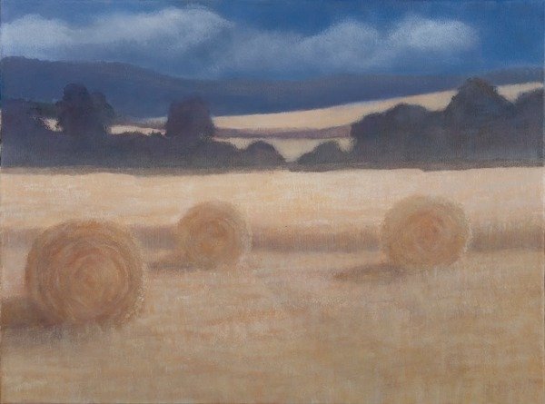 Detail of Two Hay Bales, 2012 by Lincoln Seligman