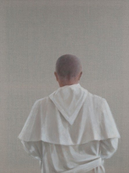 Detail of Monk Sant'Antimo III, 2012 by Lincoln Seligman