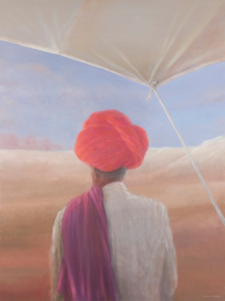 Detail of Rajasthan farmer, 2012 by Lincoln Seligman