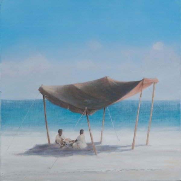 Detail of Beach Tent, 2012 by Lincoln Seligman