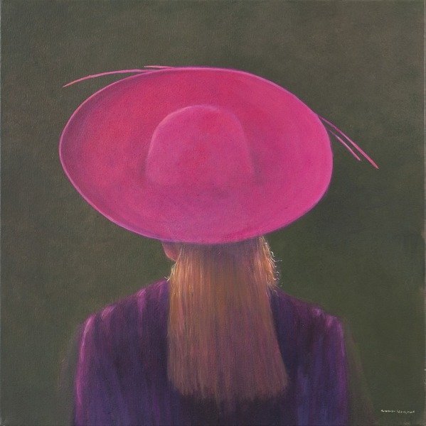 Detail of Pink Hat, 2014 by Lincoln Seligman