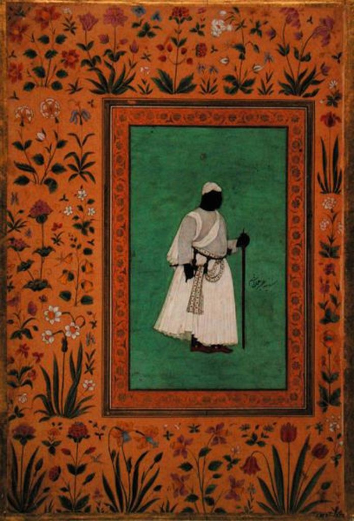 Detail of Malik Ambar of Ahmadnager, c.1605-27 by Mughal School