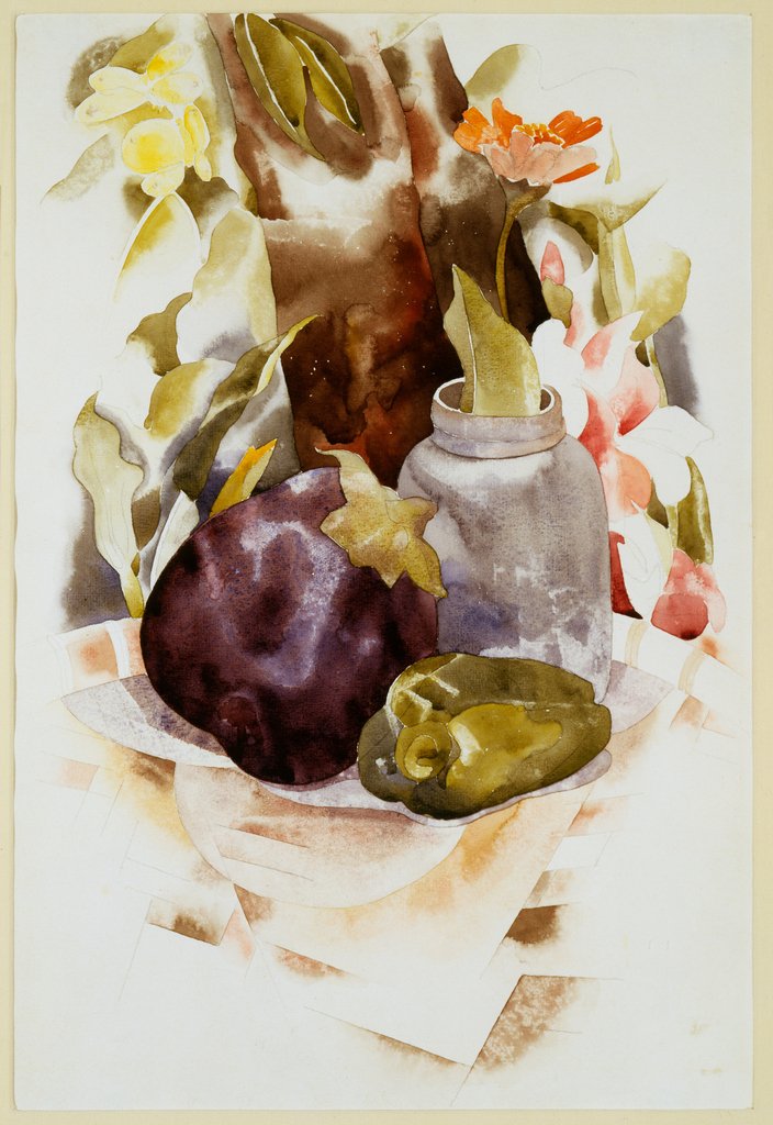 Detail of Eggplant and Green Pepper, 1925 by Charles Demuth