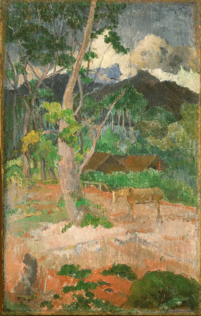 Detail of Landscape with a Horse, 1899 by Paul Gauguin