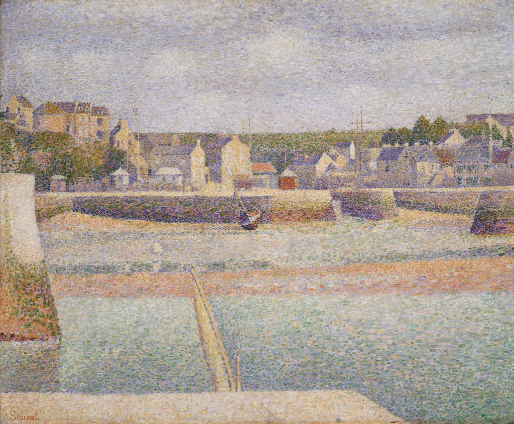 Detail of Port-en-Bessin: The Outer Harbor, 1888 by Georges Pierre Seurat