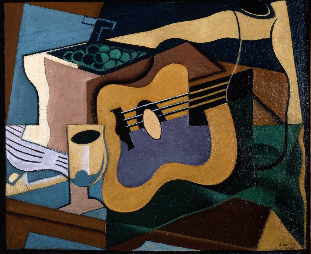 Detail of Still Life with Guitar, October-November 1920 by Juan Gris