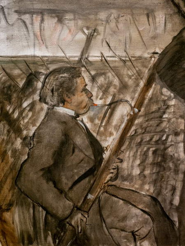 Detail of Musicians in the orchestra. Around 1870 by Edgar Degas