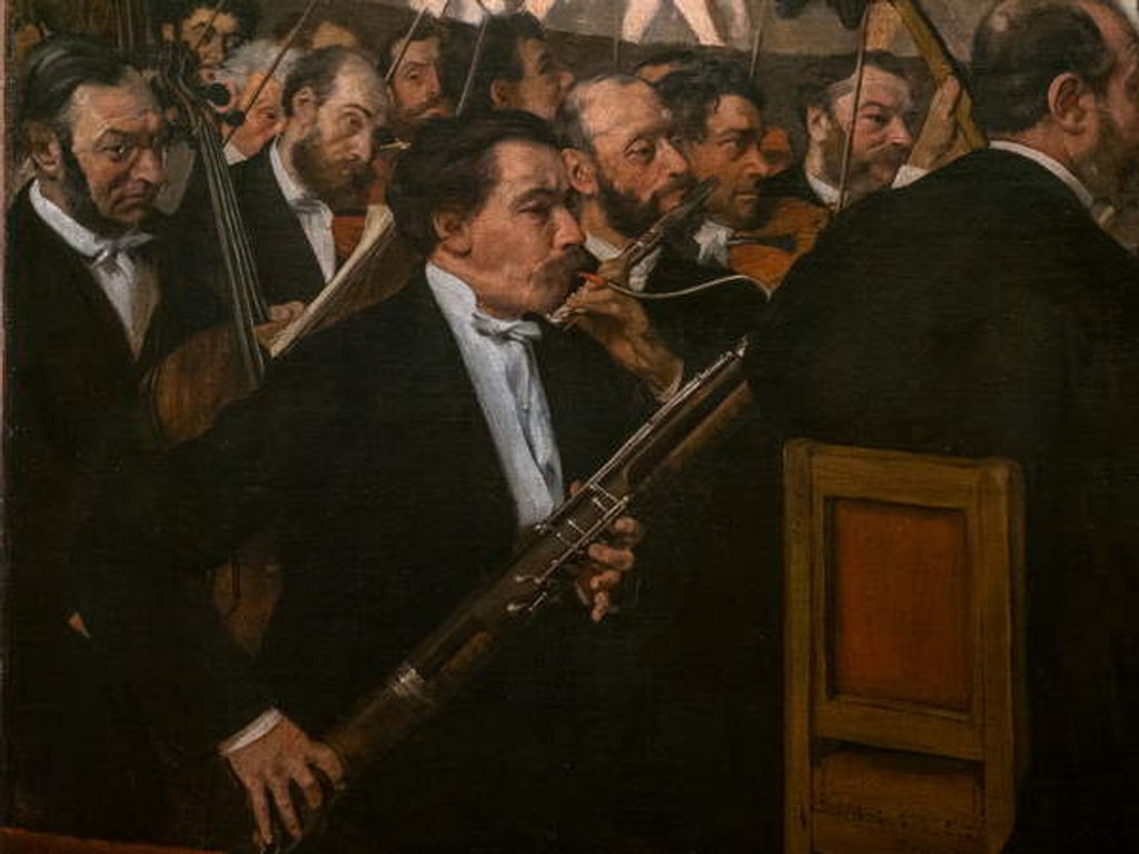 Detail of The Opera Orchestra. 1870. by Edgar Degas