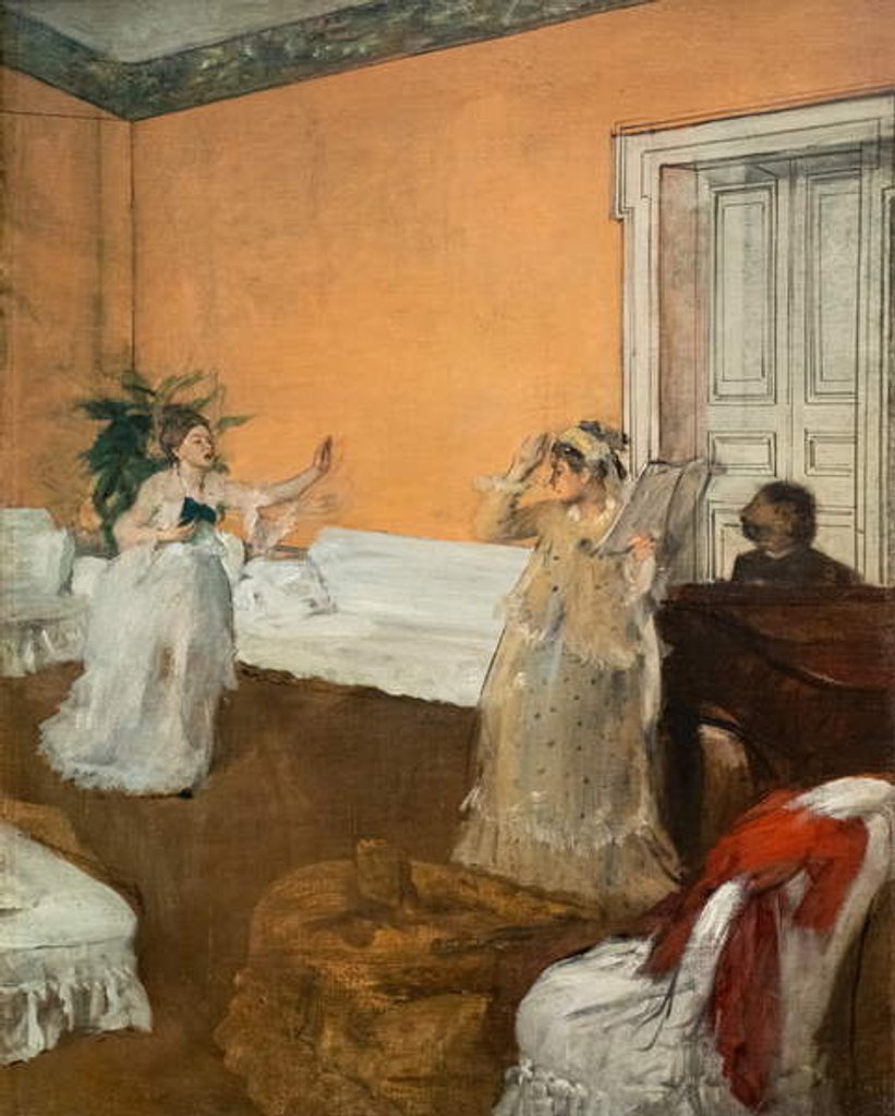 Detail of The Song Repetition by Edgar Degas