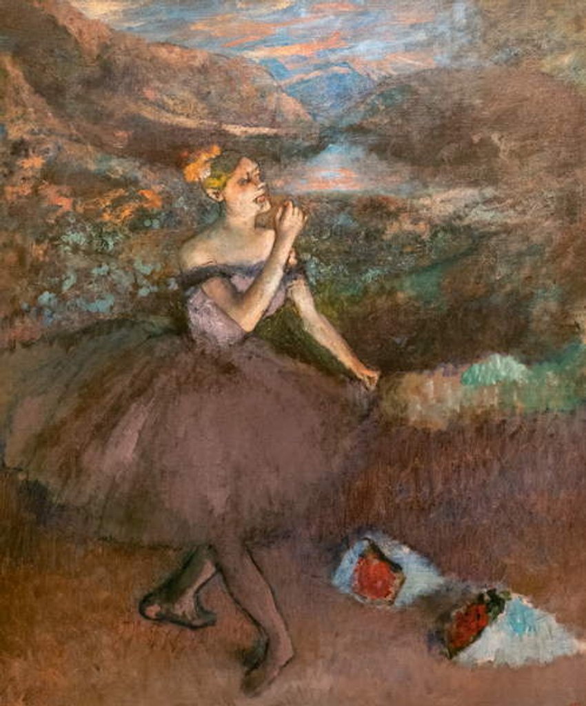 Detail of Bouquet dancer by Edgar Degas