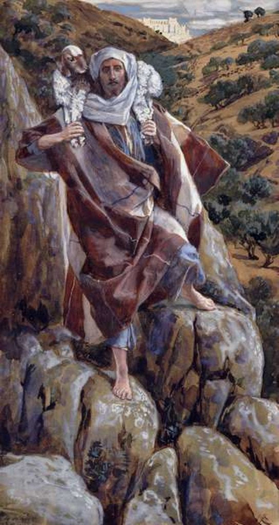 Detail of The Good Shepherd by James Jacques Joseph Tissot