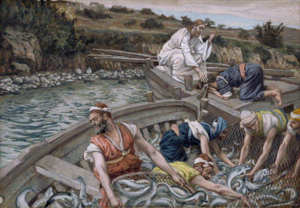 Detail of The First Miraculous Draught of Fish by James Jacques Joseph Tissot