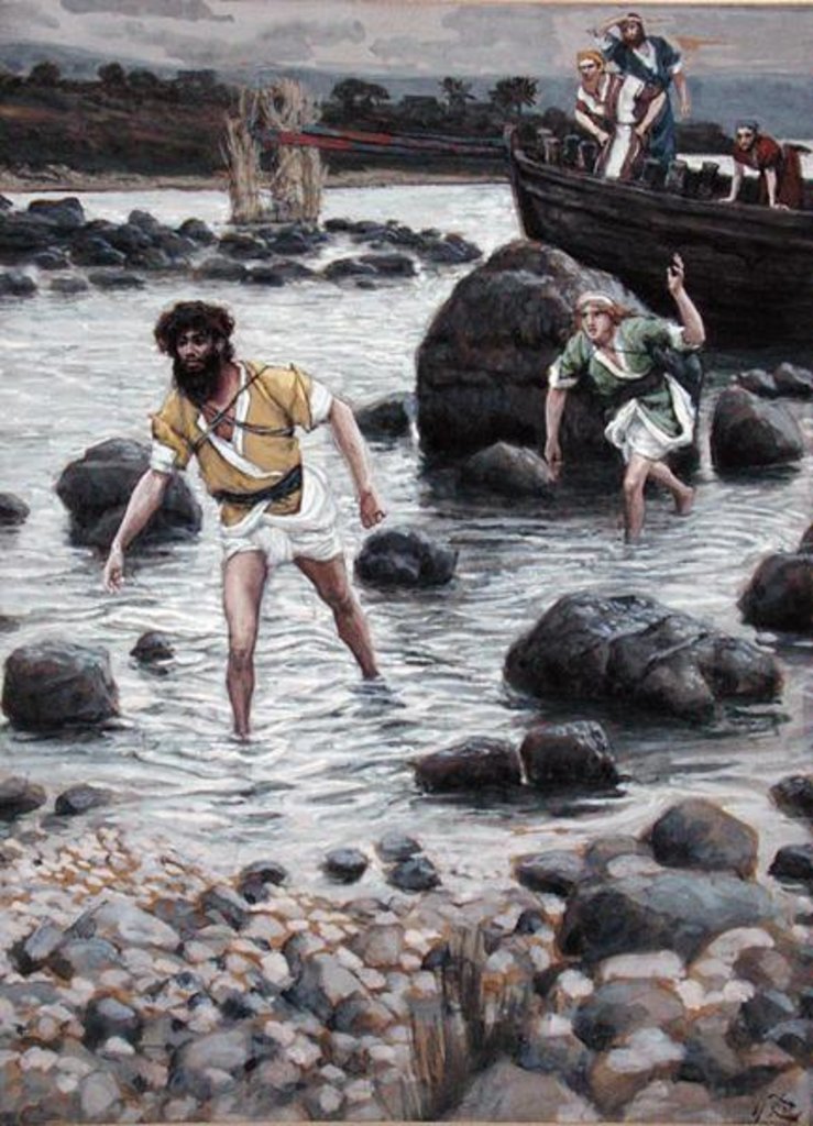 Detail of The Calling of St. James and St. John by James Jacques Joseph Tissot