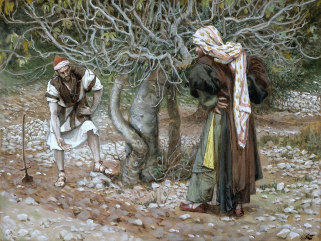 Detail of The Barren Fig Tree by James Jacques Joseph Tissot