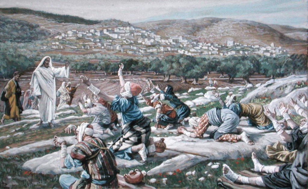 Detail of The Healing of the Lepers by James Jacques Joseph Tissot