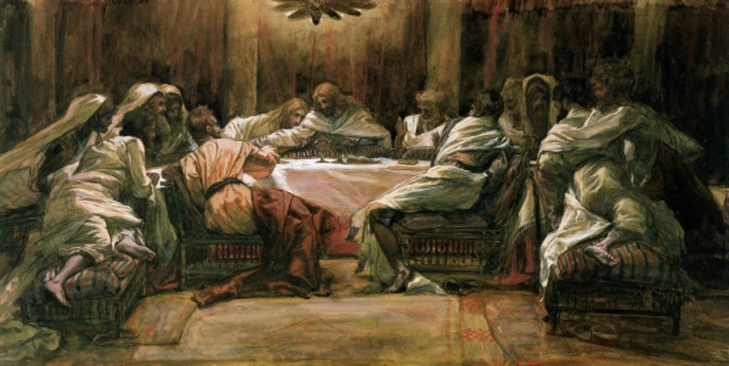 Detail of The Last Supper. Judas Dipping His Hand in the Dish by James Jacques Joseph Tissot