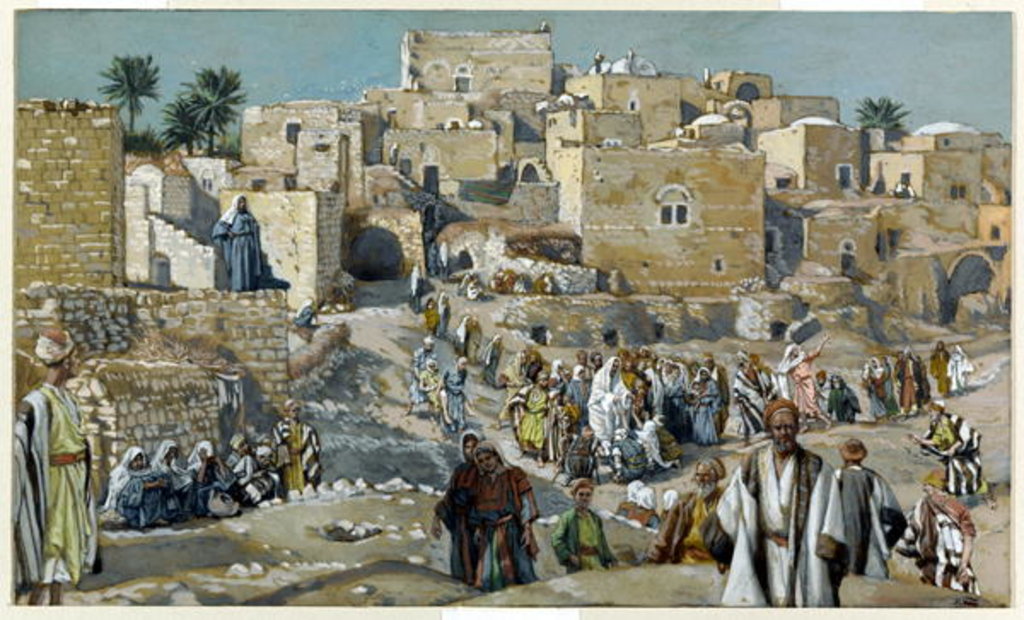 Detail of Jesus Passing through the Villages on His Way to Jerusalem by James Jacques Joseph Tissot