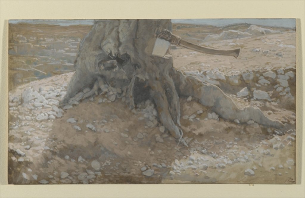 Detail of The Axe in the Trunk of the Tree by James Jacques Joseph Tissot