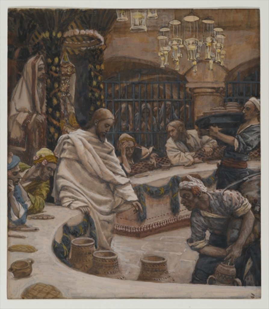 Detail of The Marriage at Cana by James Jacques Joseph Tissot