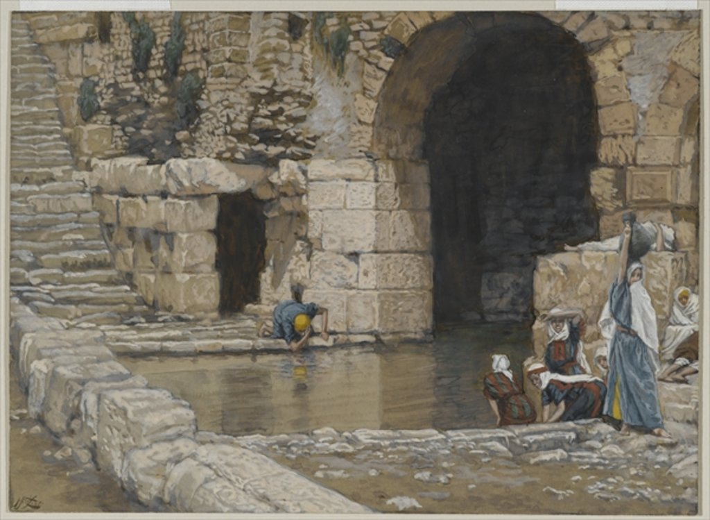 Detail of The Blind Man Washes in the Pool of Siloam by James Jacques Joseph Tissot