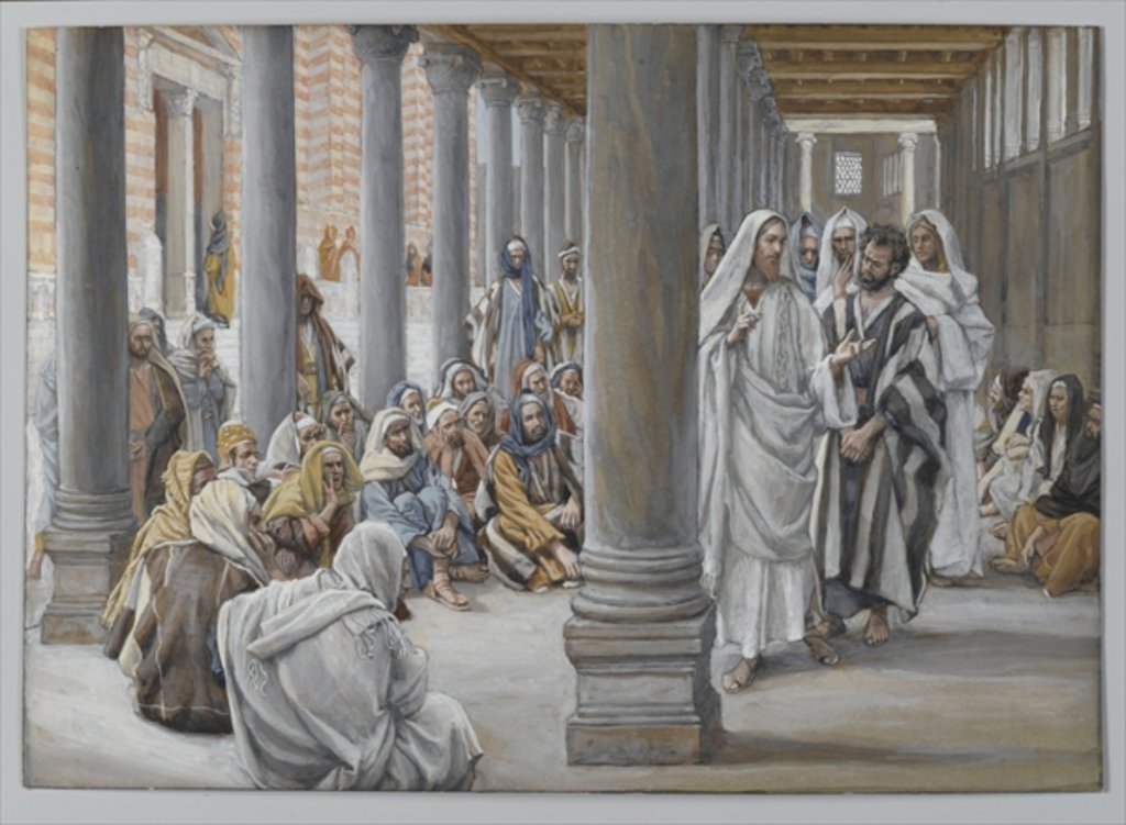 Detail of Jesus Walks in the Portico of Solomon by James Jacques Joseph Tissot