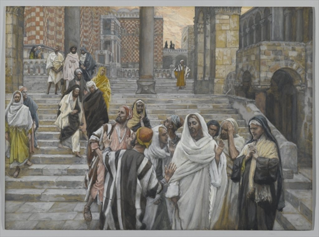 Detail of The Disciples Admire the Buildings of the Temple by James Jacques Joseph Tissot