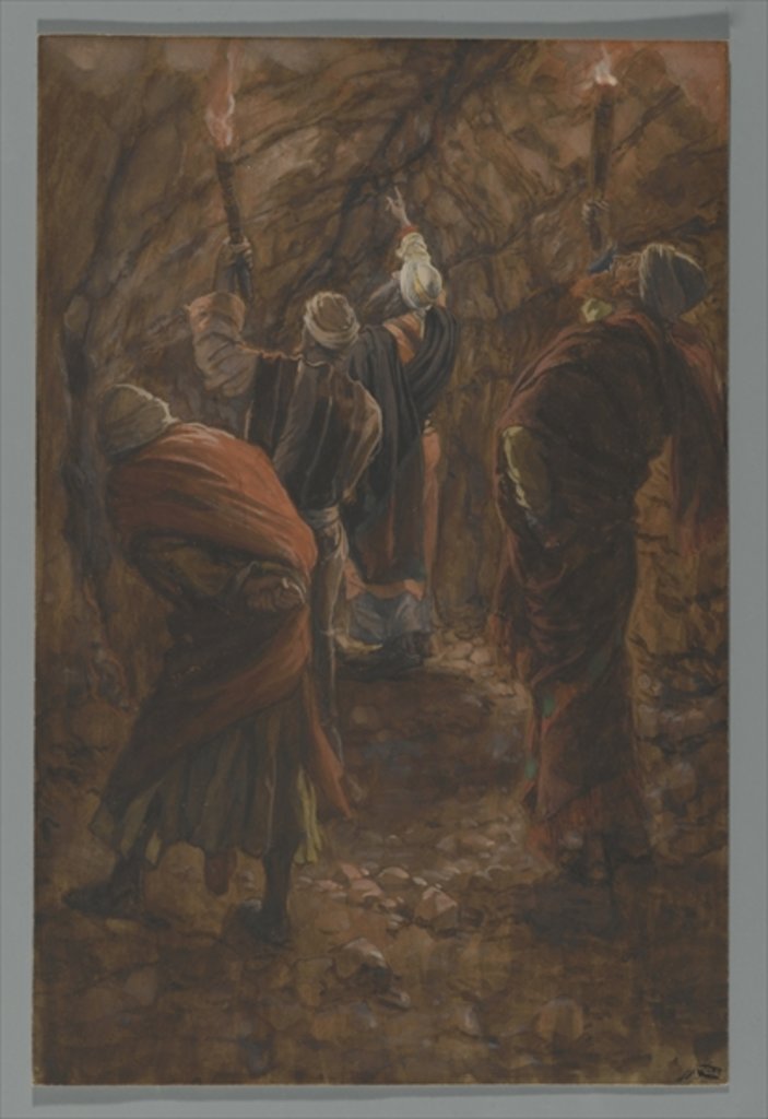 Detail of The Chasm in the Rock in the Cave Beneath Calvary by James Jacques Joseph Tissot