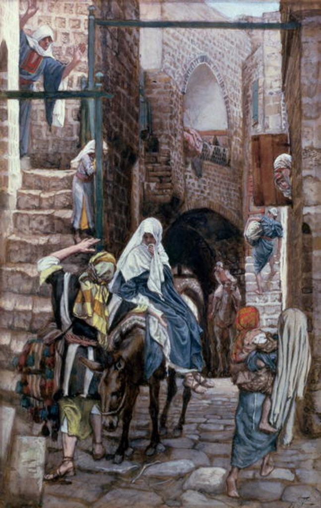 Detail of St. Joseph Seeks Lodging in Bethlehem by James Jacques Joseph Tissot